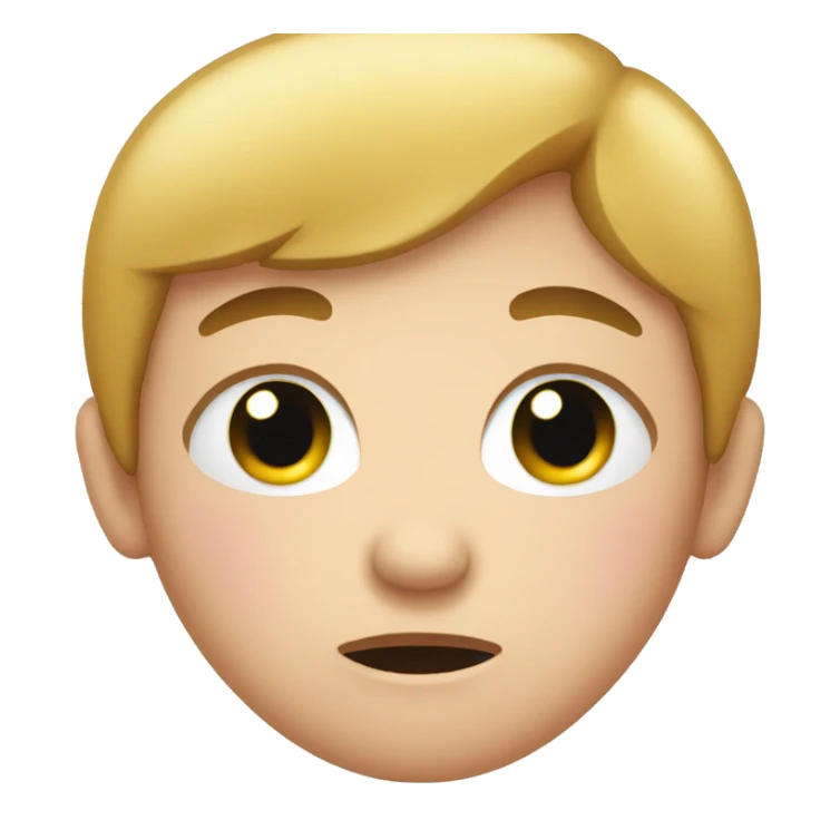 Emoji with teary eyes and blushing sticker