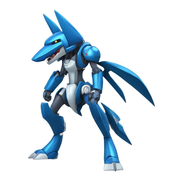 Sharpedo-Lucario-medabot-Mecha full body sticker