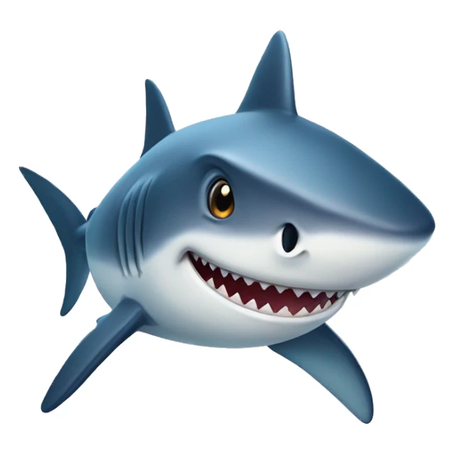 Shark with a baby’s face sticker