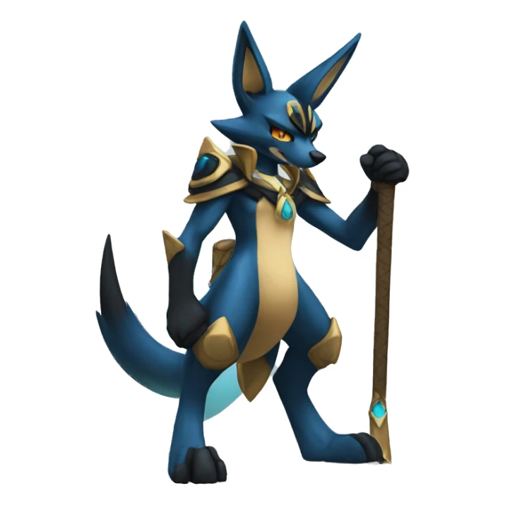 Lucario-Anubis full body sticker