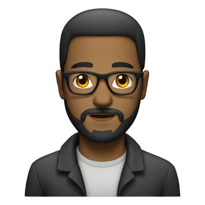 Man with glasses with a beard that has a white kufi sticker