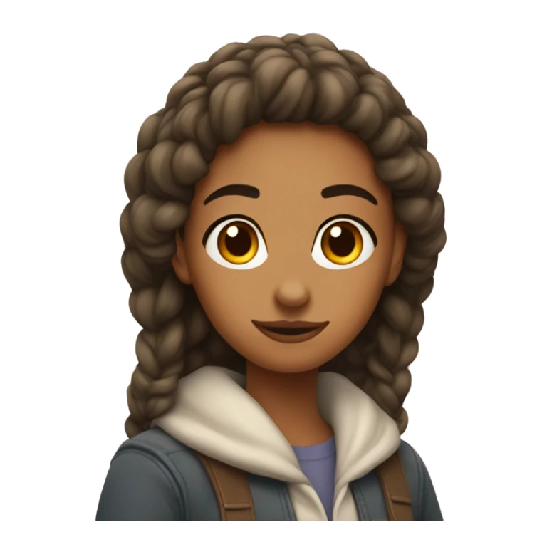 cozy college girl sticker