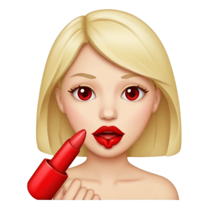 una boca mordiendo un dedo sticker