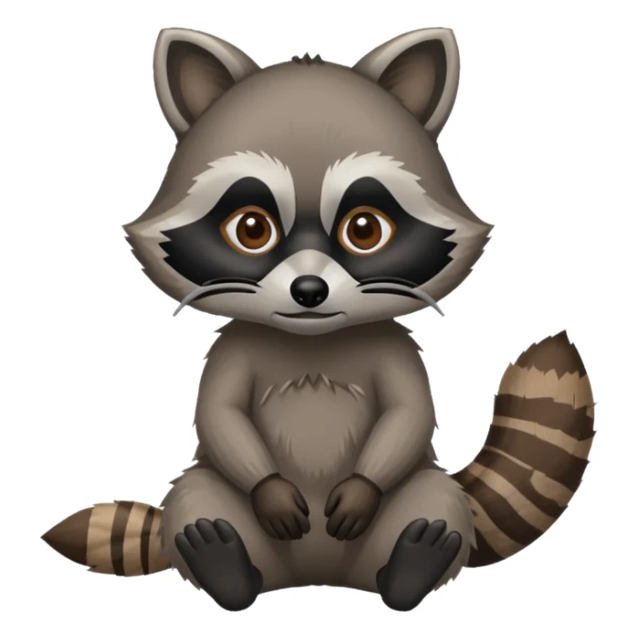 Raccoon being homeless  sticker