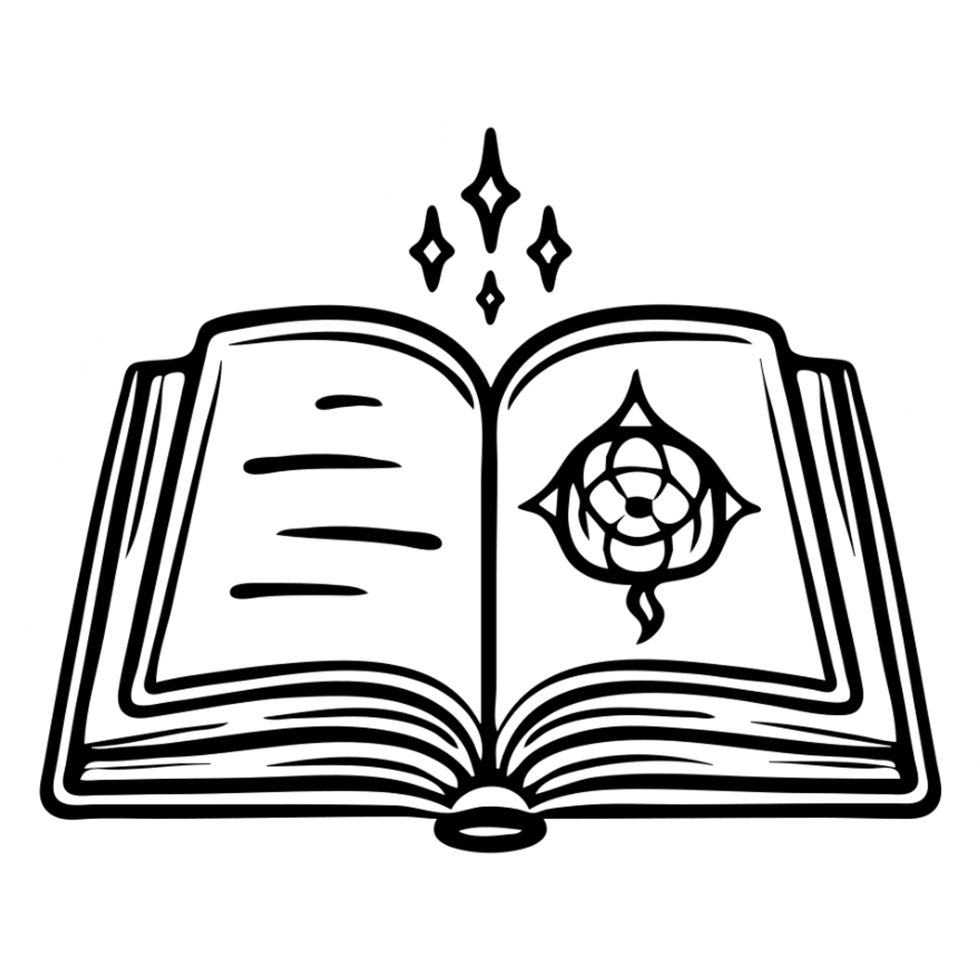 Open Quran book with Islamic ornamental design sticker