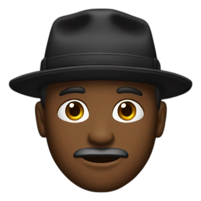 hombre de negro con gorra y mascara negra sticker