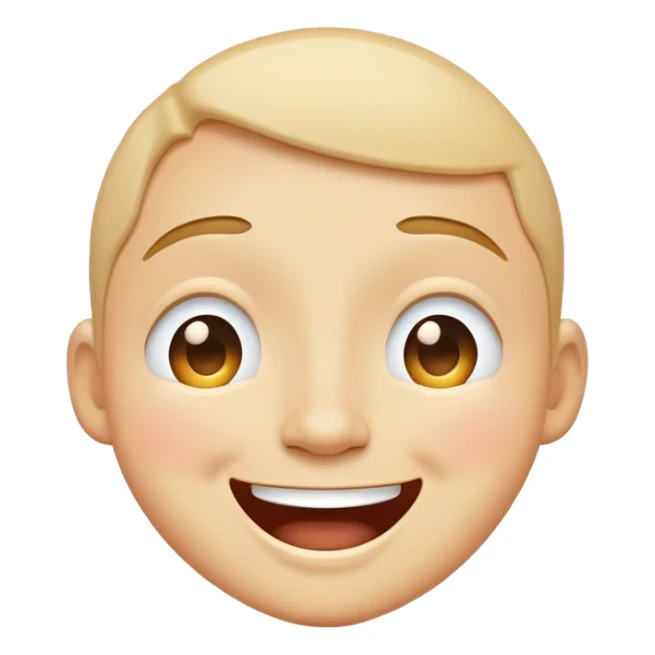 Super happy face with cheers of joy streaming down sticker