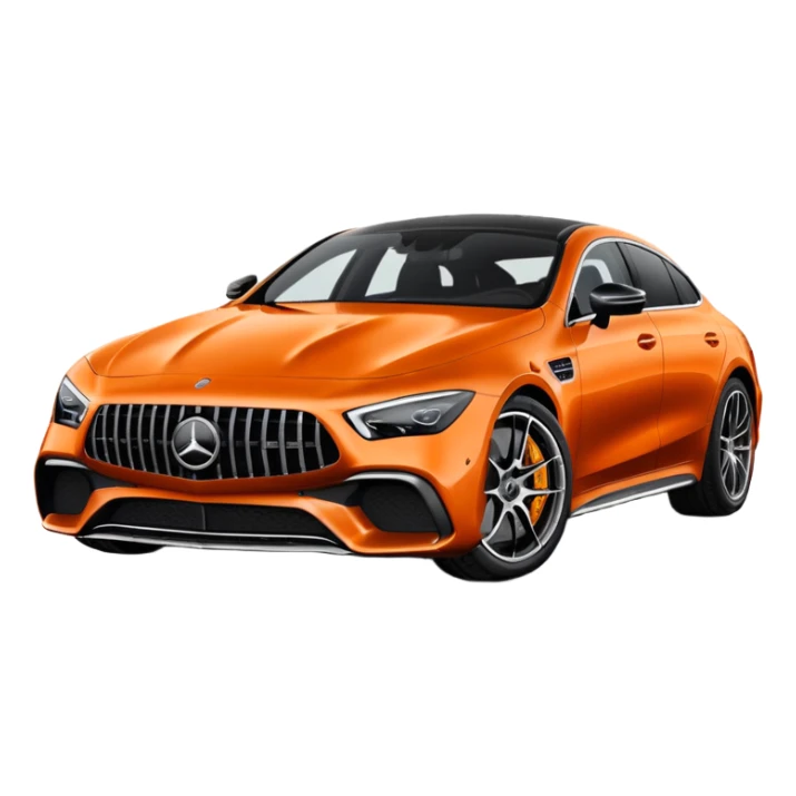Mercedes amg gt 63 orange colour sticker