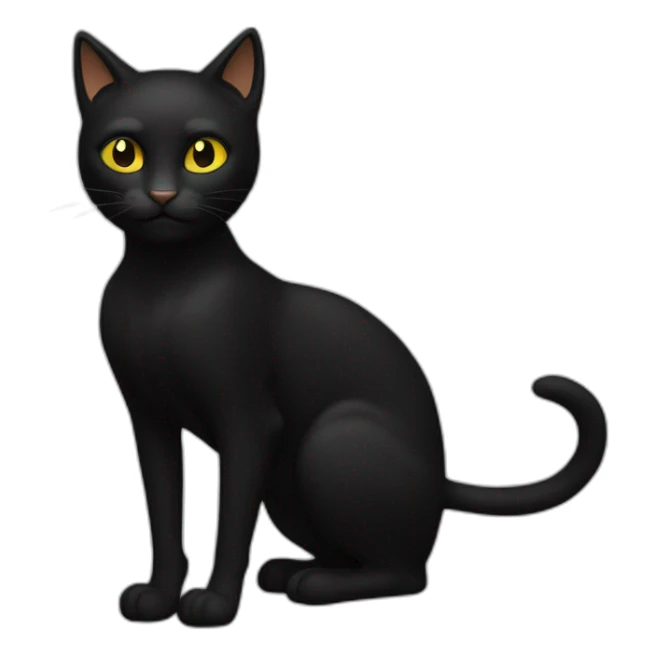 Chat noir qui fait de la sorcellerie  sticker