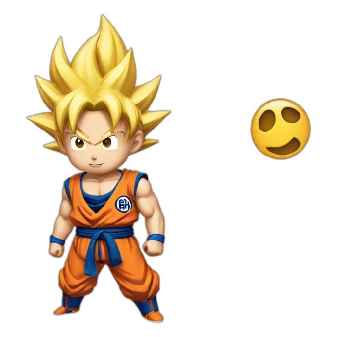 Goku emoji fâché sticker