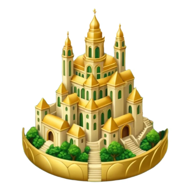 A GOLDEN CITY IN THE FOREST, LIKE THE "ELDORADO" MYTH sticker