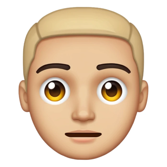 pixelated face, simple and expressive sticker