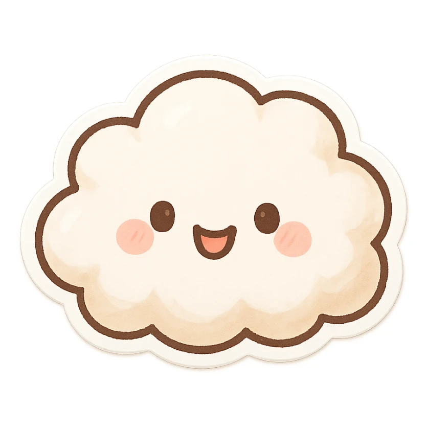 Cloud sticker