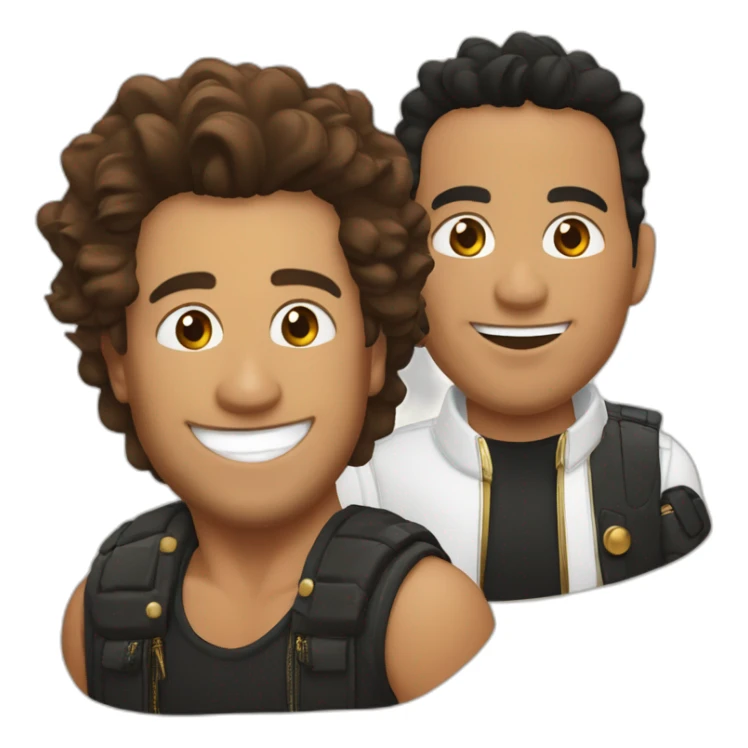 Carlos vives and romeo santos sticker