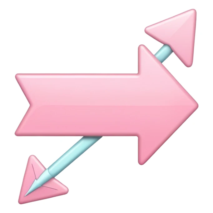 pink spring feminine arrow pointing left sticker