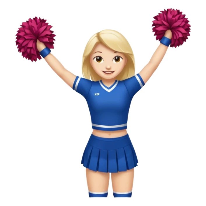 can you show the cheerleader's full body? sticker