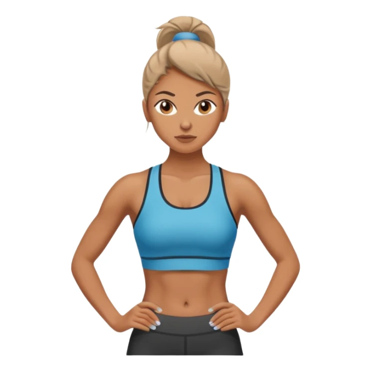 woman working out sticker