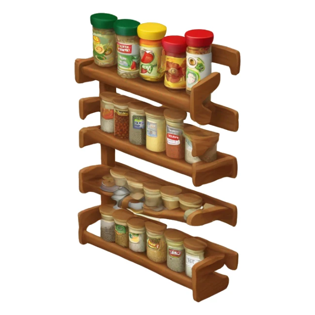 Spice rack sticker