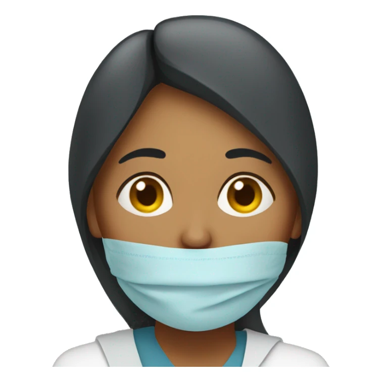 an indian woman sick with the flu sticker