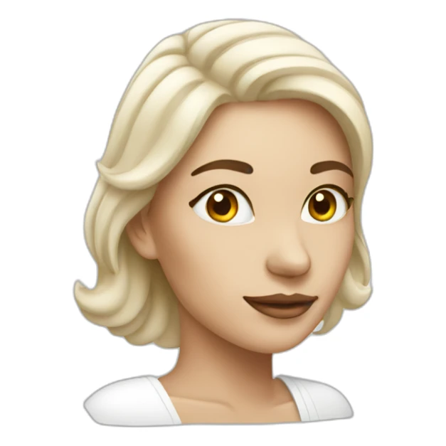 women with face cream sticker