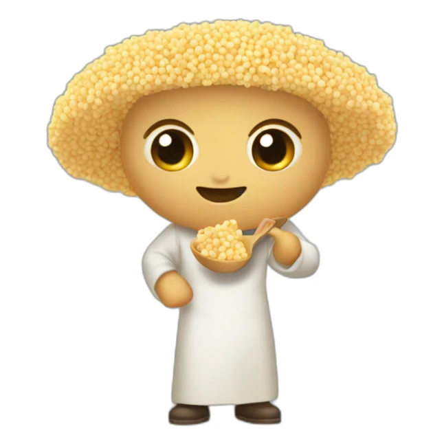 Un algérien qui mange du couscous  sticker