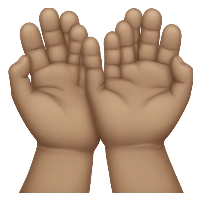 2 hands folded on top of each other sticker