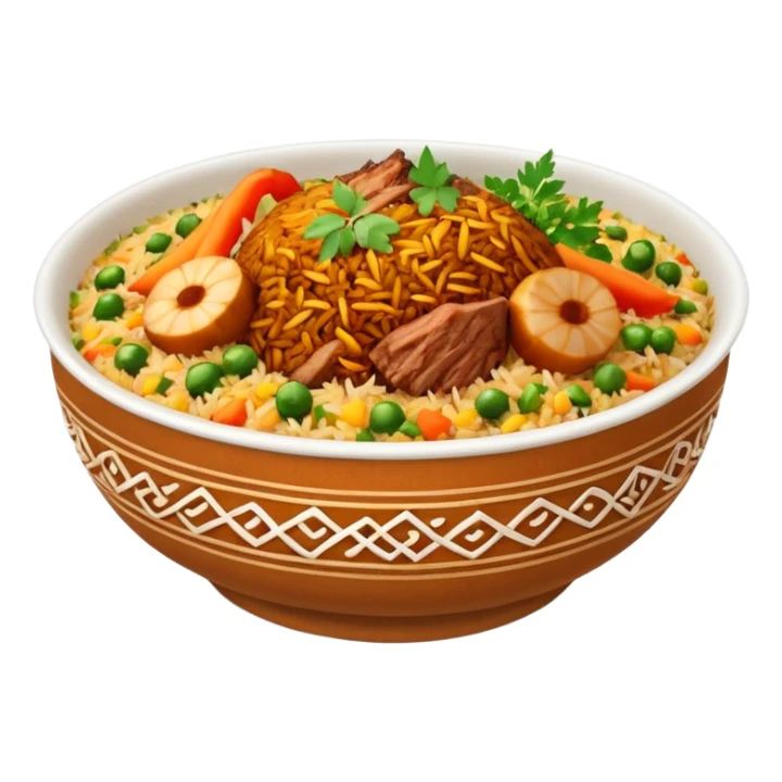A bowl of biryani sticker