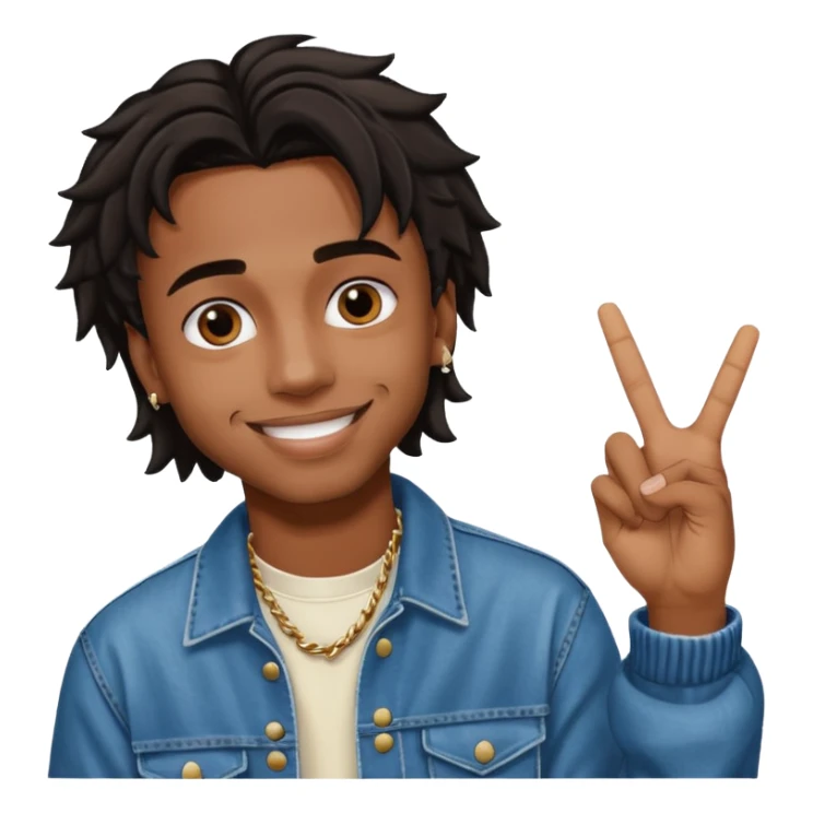 Playboi Carti YVL hand sign sticker