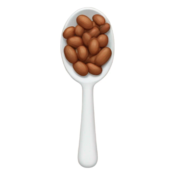 a spoonful of pinto beans sticker