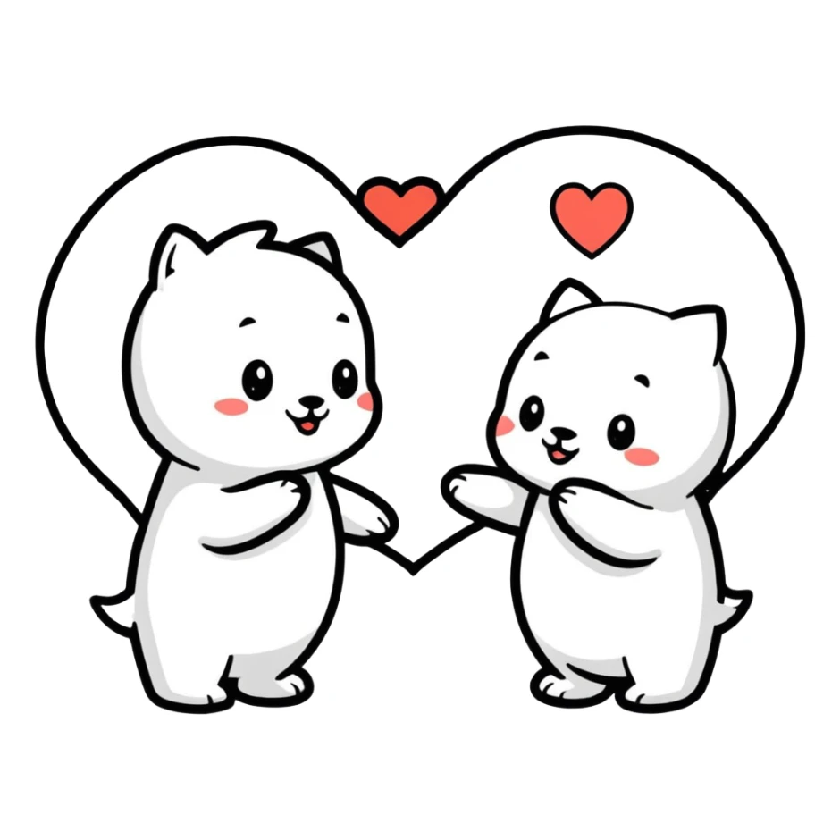 I love you as friends  sticker