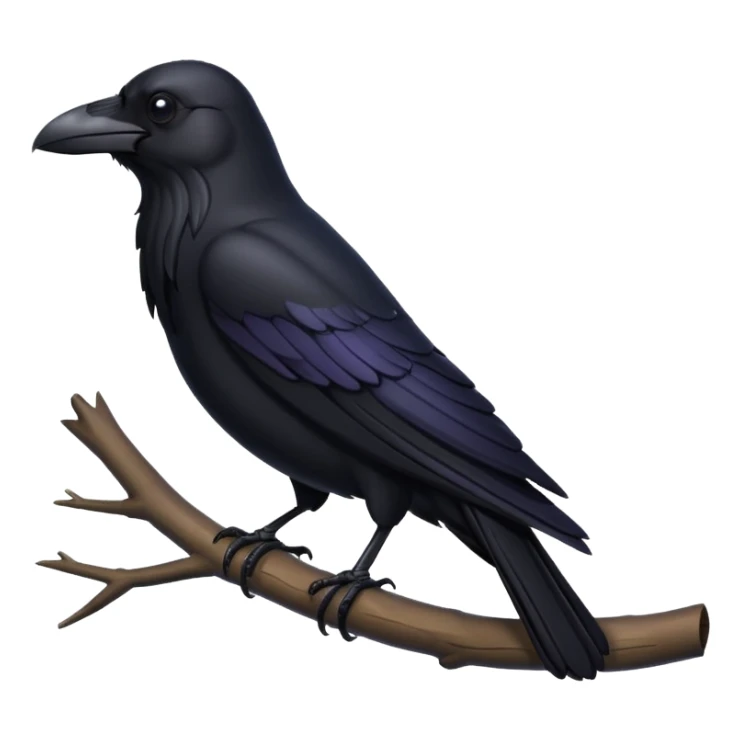 raven crow sticker