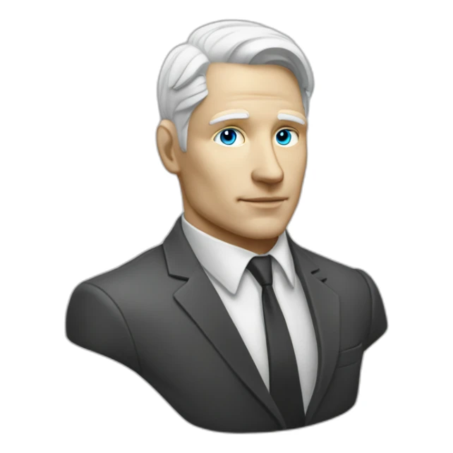 white skinned man head future cyberpunk banker crypto usd rich sticker