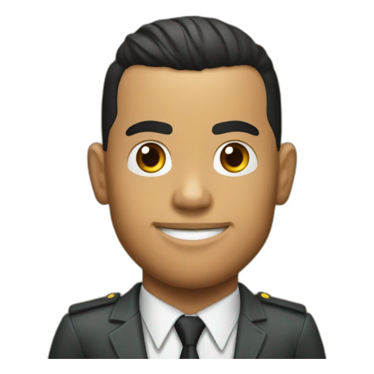 Ronaldo dans un chasseur tie  sticker