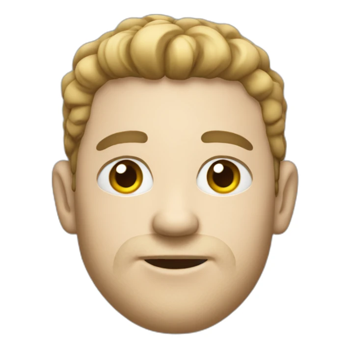 a white man wearing an ugly christmas sweater sticker