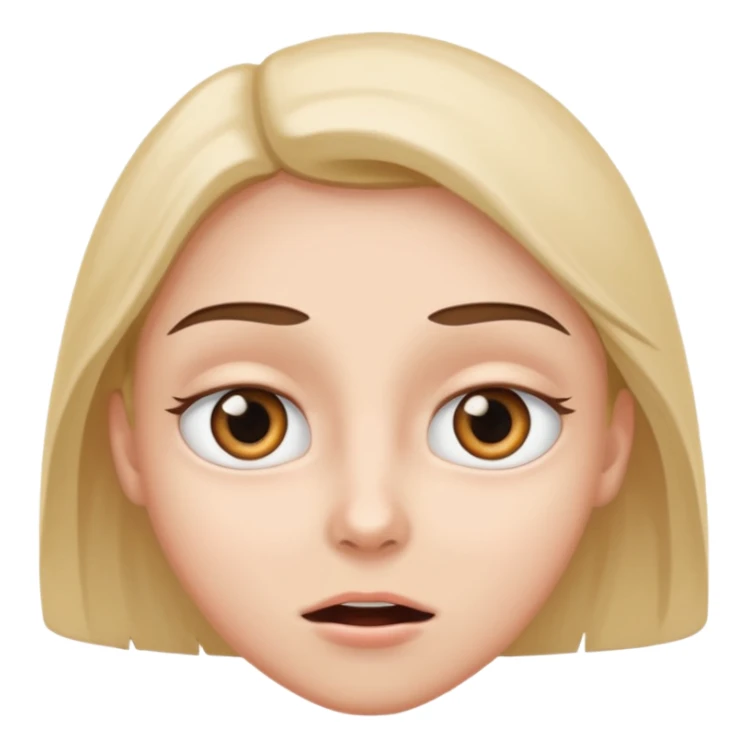 Face whit Eye pop like cartoons for surpirse sticker