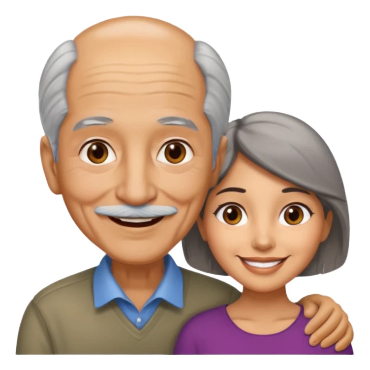 Latina with an old man together sticker