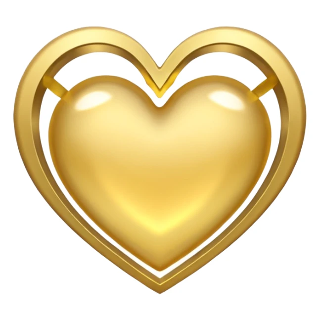 Halo heart outline sticker