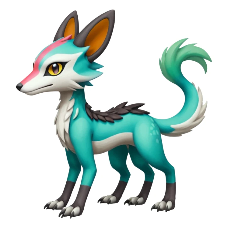 Meloetta-Vernid-Trico-Sergal-Protogen-Primagen-Pokémon-Digimon-Fakémon-creature sticker