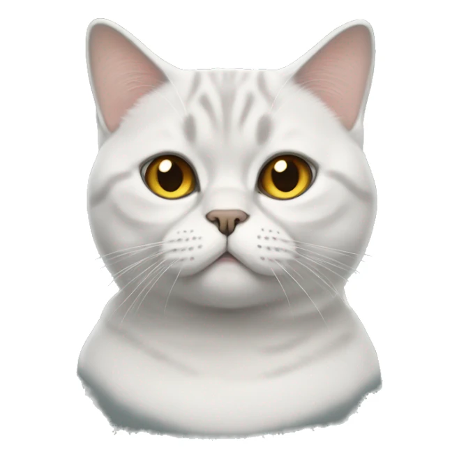 Realistic british shorthair cat  sticker