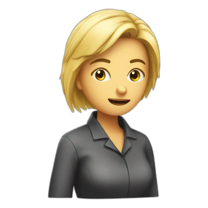 burn out woman sticker