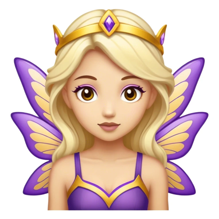 A fairy wearing Laker colors sticker