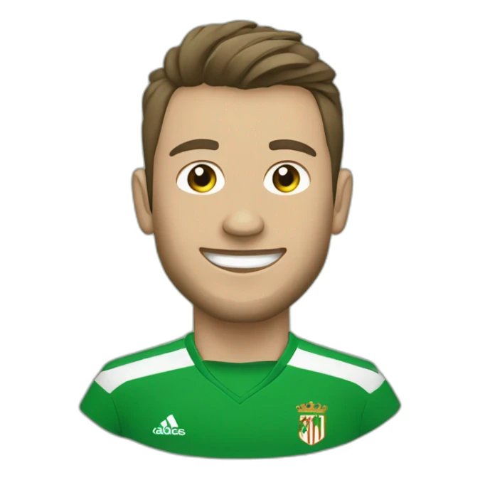 Betis futbol player t-shirt shield sticker