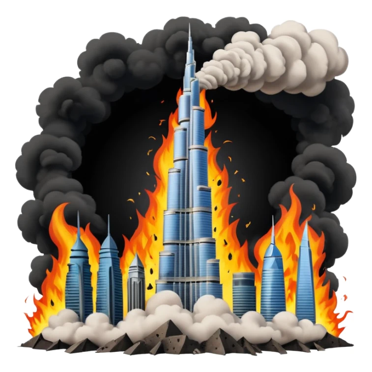 Burj Khalifa derrumbandose sticker