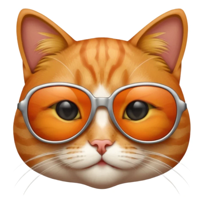 Cat de with sunglasses sticker