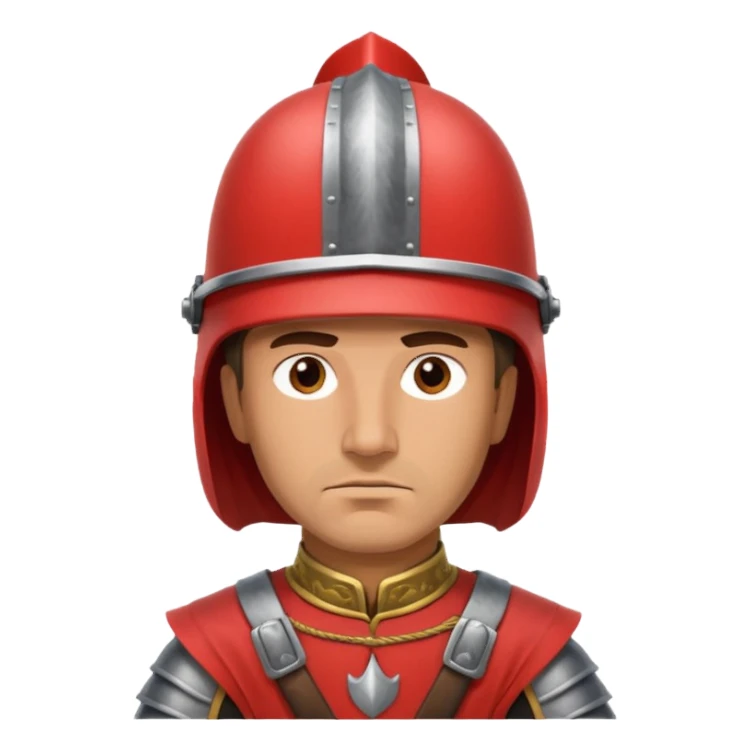 The head of a Spanish conquistador sticker