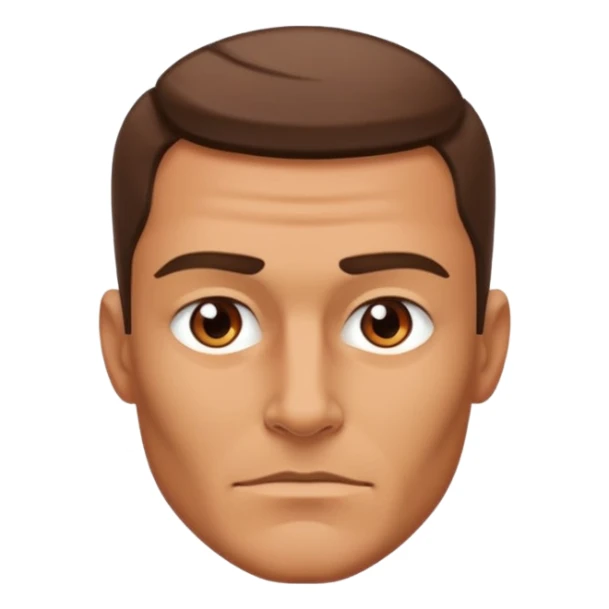 Make an emoji with a big jaw line and a alpha masculine look sticker