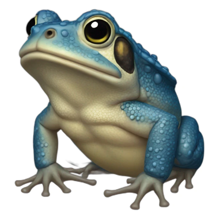 Toad bleu acroupis sticker