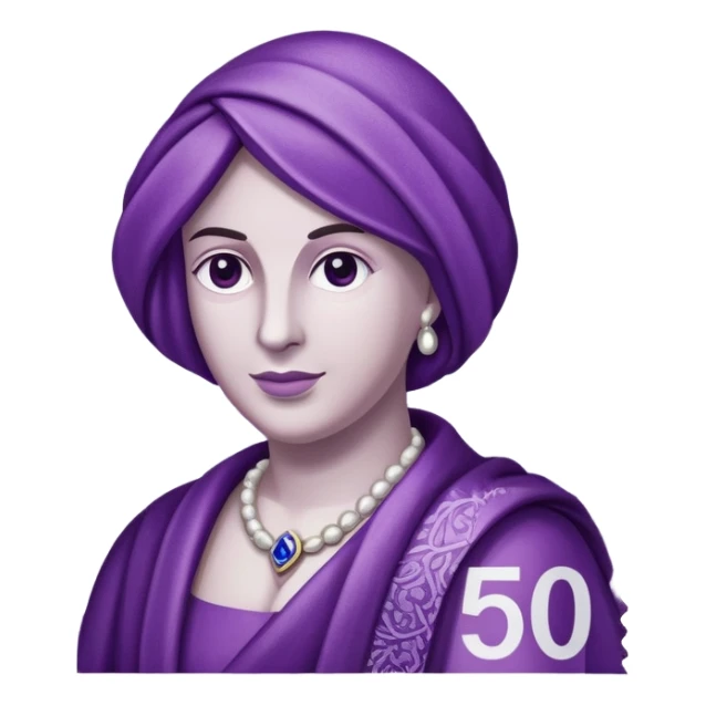 realistic european purple 500€ note  sticker