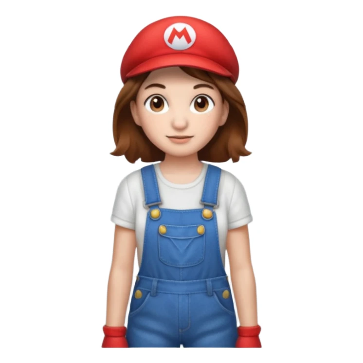 Mario as a girl sticker