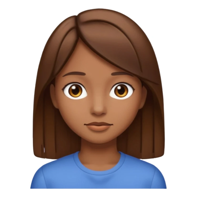 Sou uma rapariga,  morena, cabelo liso, castanho, comprido ,baixa  sticker